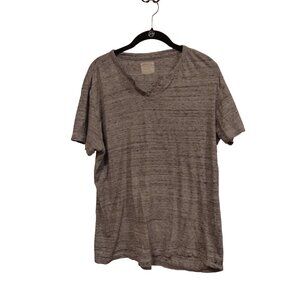 Alpha Men's Grey V-Neck tee